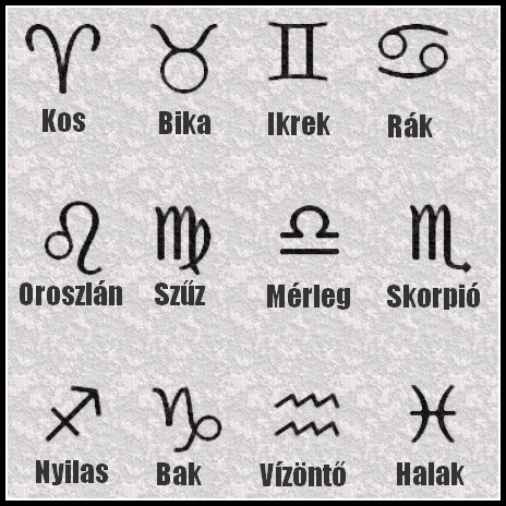 horoszkóp jegyek